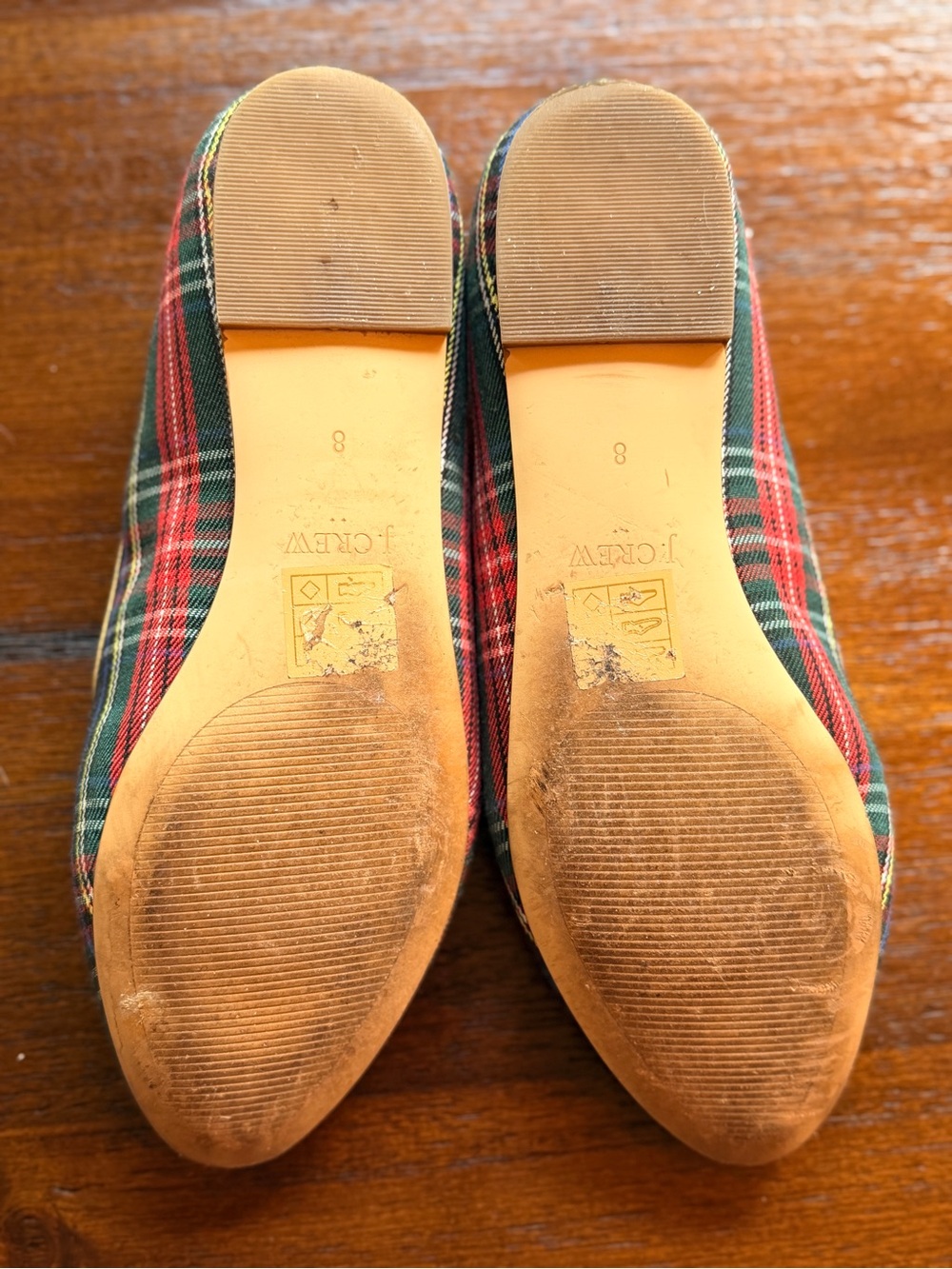 J Crew Women’s Tartan Plaid Slip-On Loafers - Picture 5 of 5